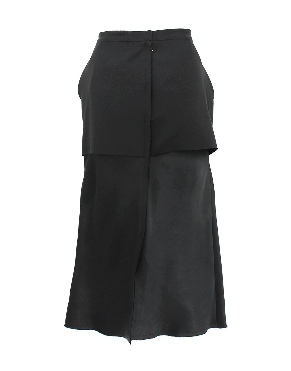 LANVIN-Double Layer Slim Skirt-