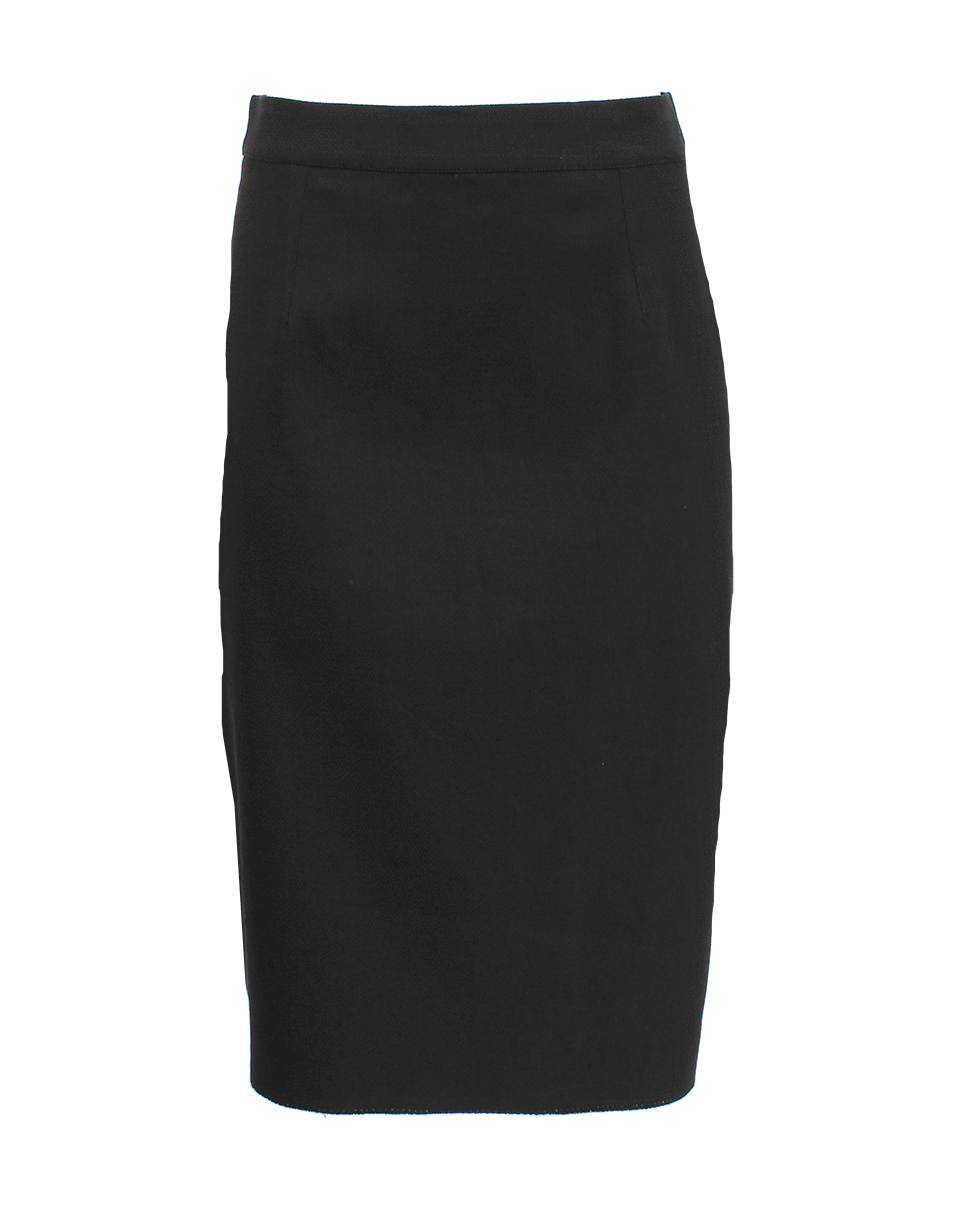 LANVIN-Techno Pique Stretch Pencil Skirt-