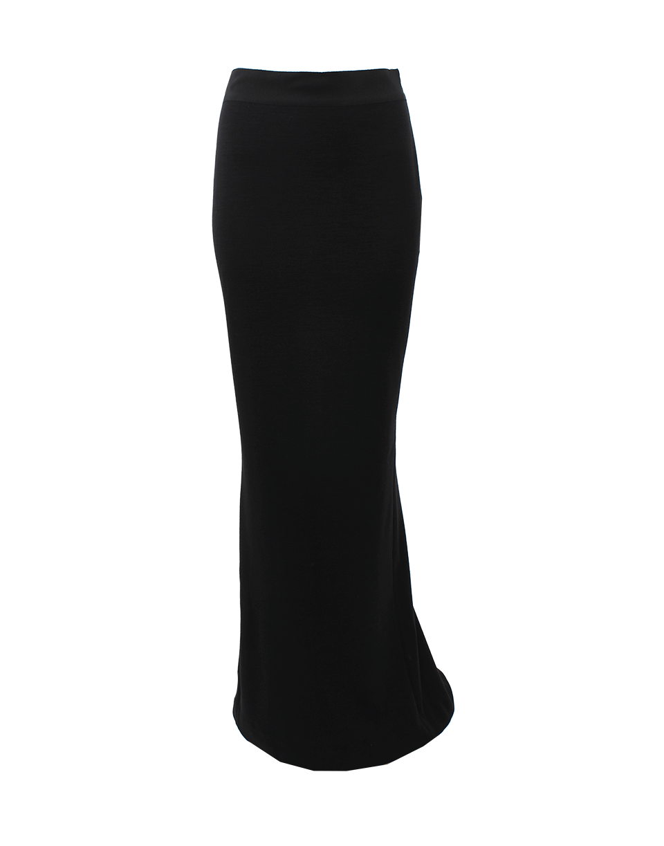LANVIN-Slim Wool Jersey Skirt-