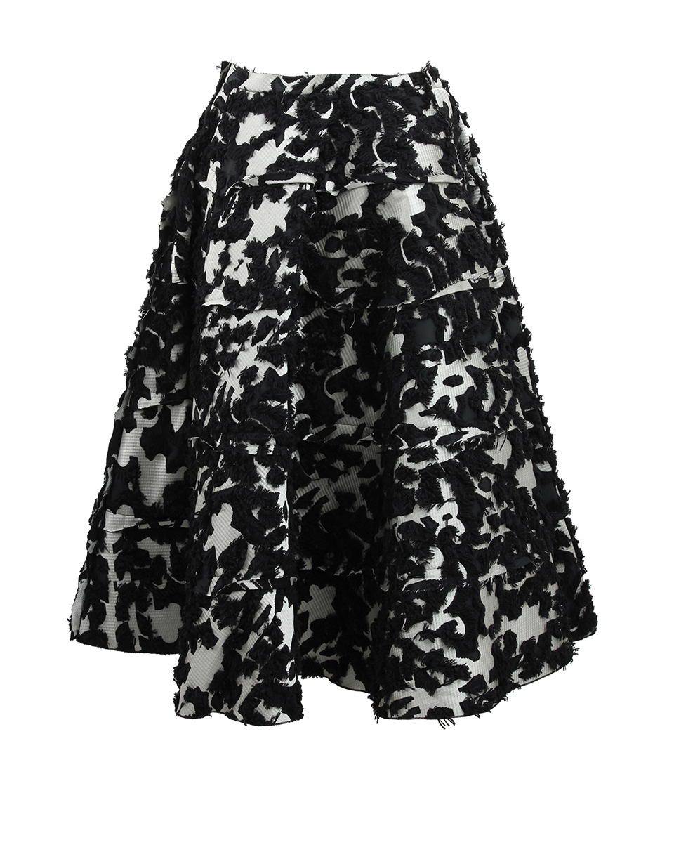 LANVIN-Full Skirt With Fitted Waist-BLACK