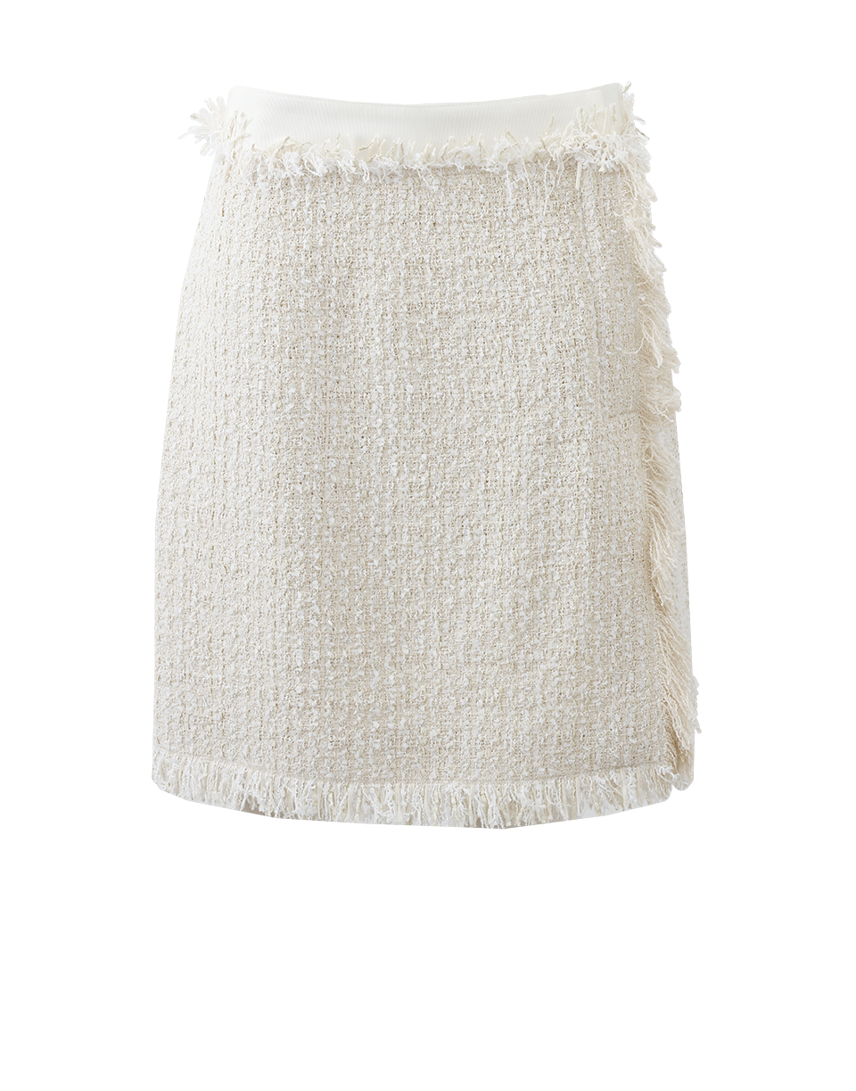 LANVIN-Wrap Tweed Skirt-