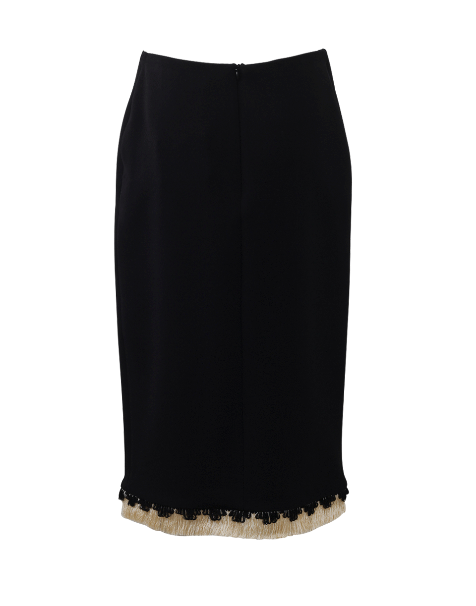 LANVIN-Front Slit Pencil Skirt-