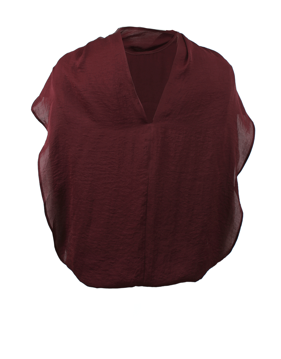 LANVIN-Double Layer V-Back Top-