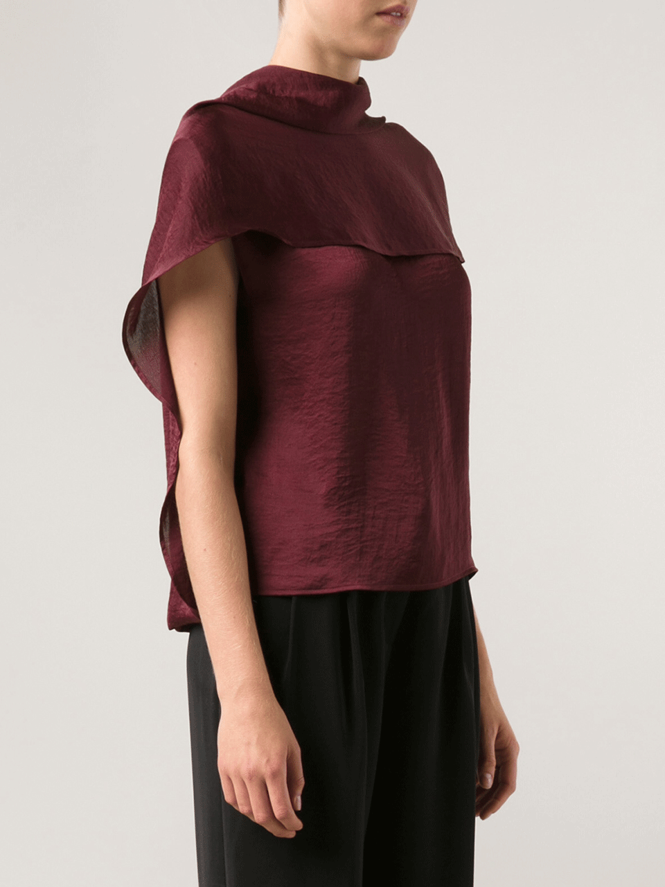 LANVIN-Double Layer V-Back Top-