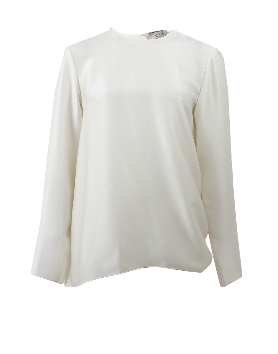 LANVIN-Cowl Back Blouse-