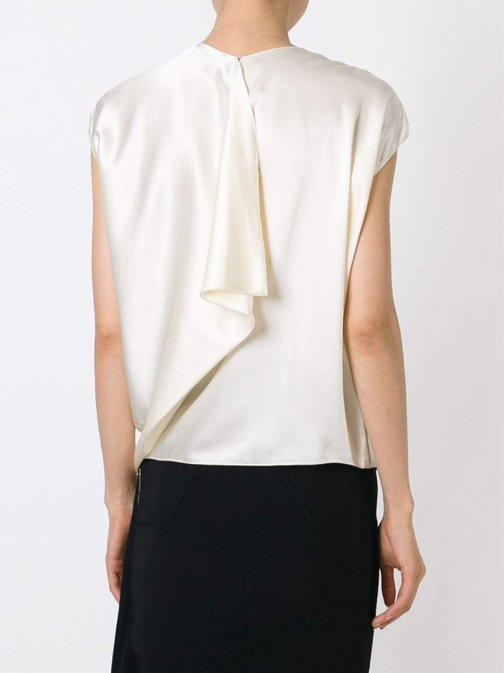 LANVIN-Gathered Back Blouse-