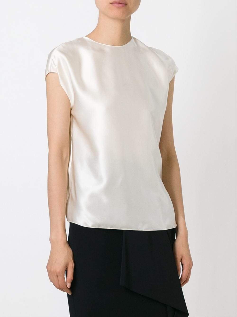 LANVIN-Gathered Back Blouse-