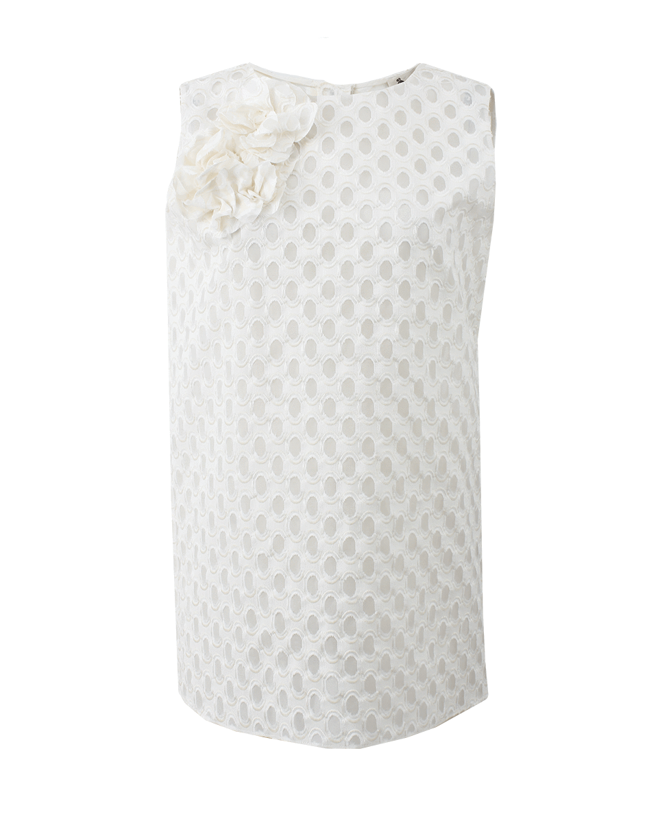 LANVIN-Flower Neck Top-