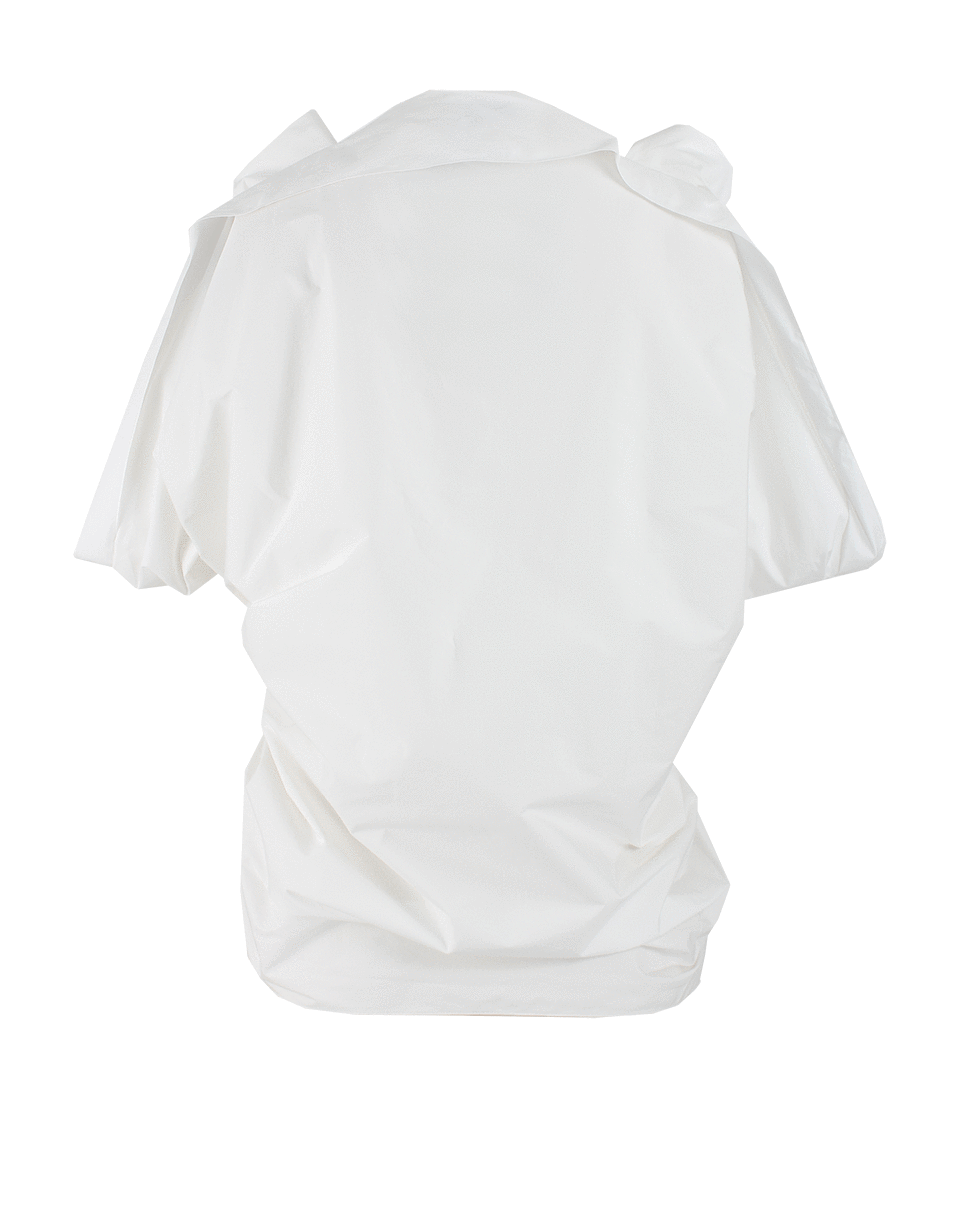 LANVIN-Sleeveless Drape V-Neck Blouse-