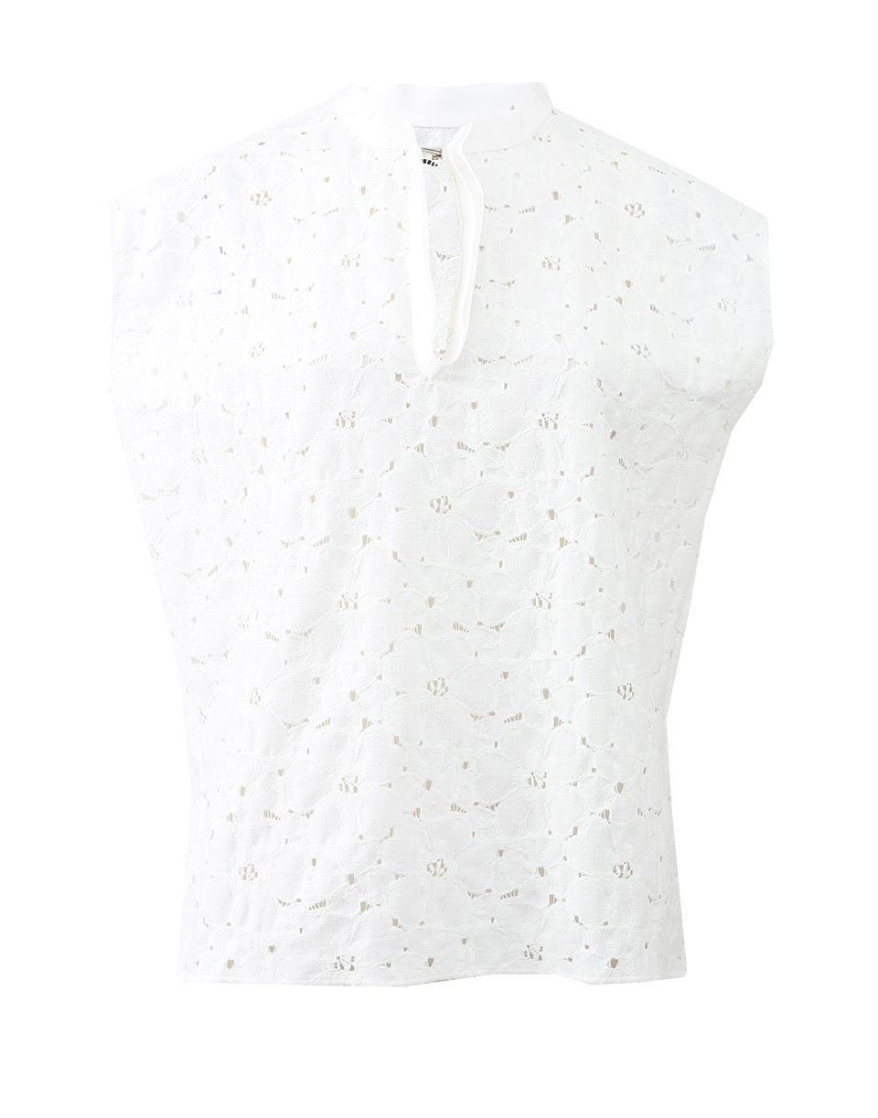 LANVIN-Floral Guipure Top-