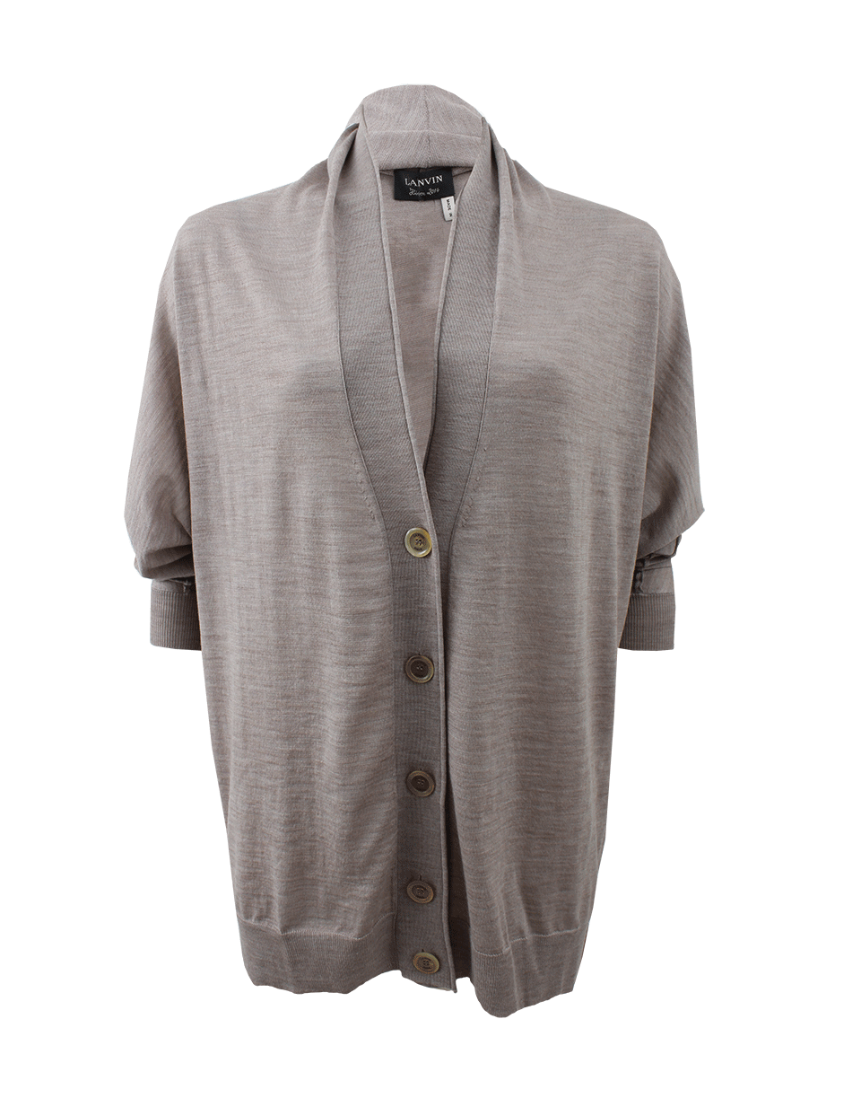 LANVIN-Oversized Cardigan With Fitted Sleeves-