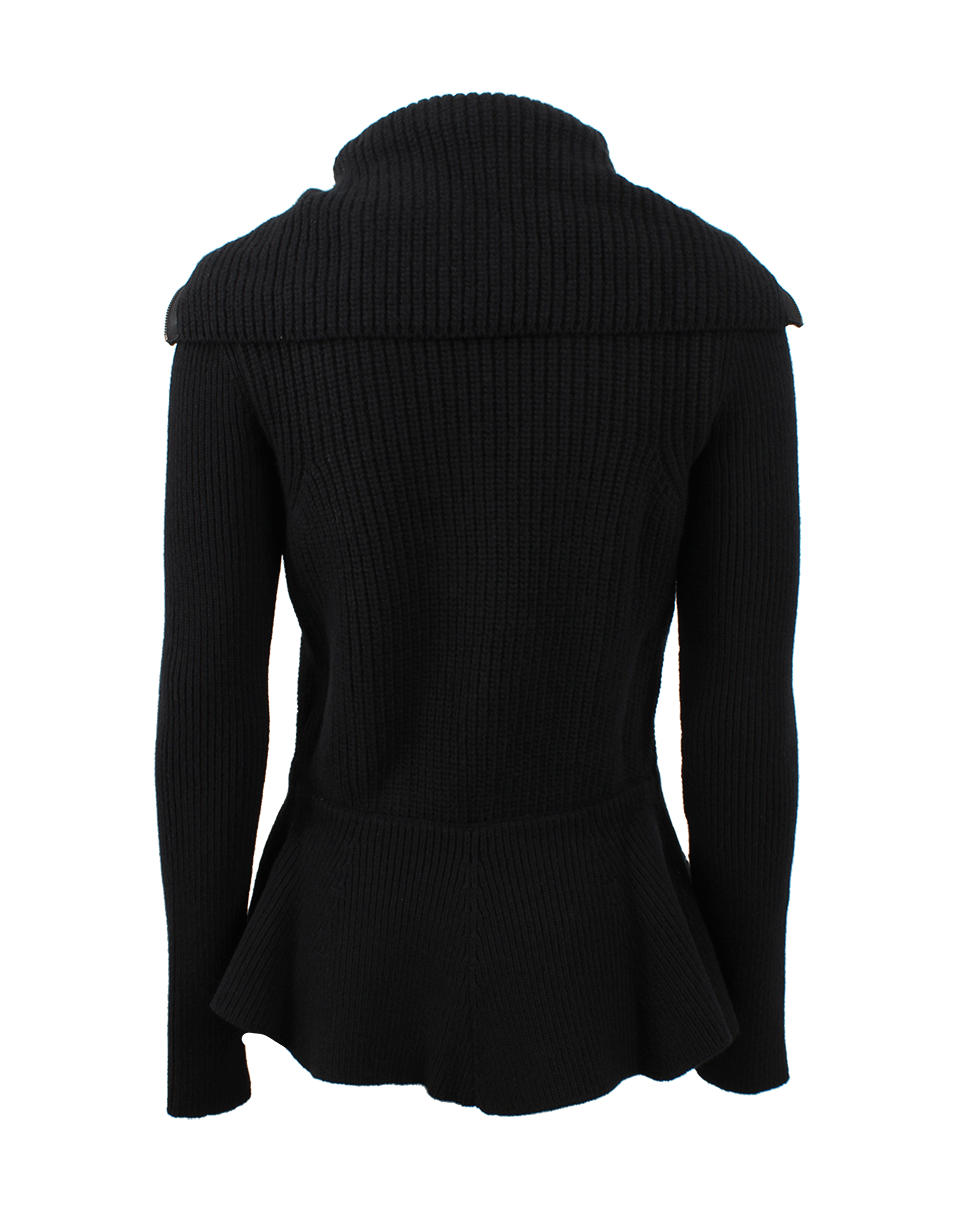 LANVIN-Peplum Zip Jacket-
