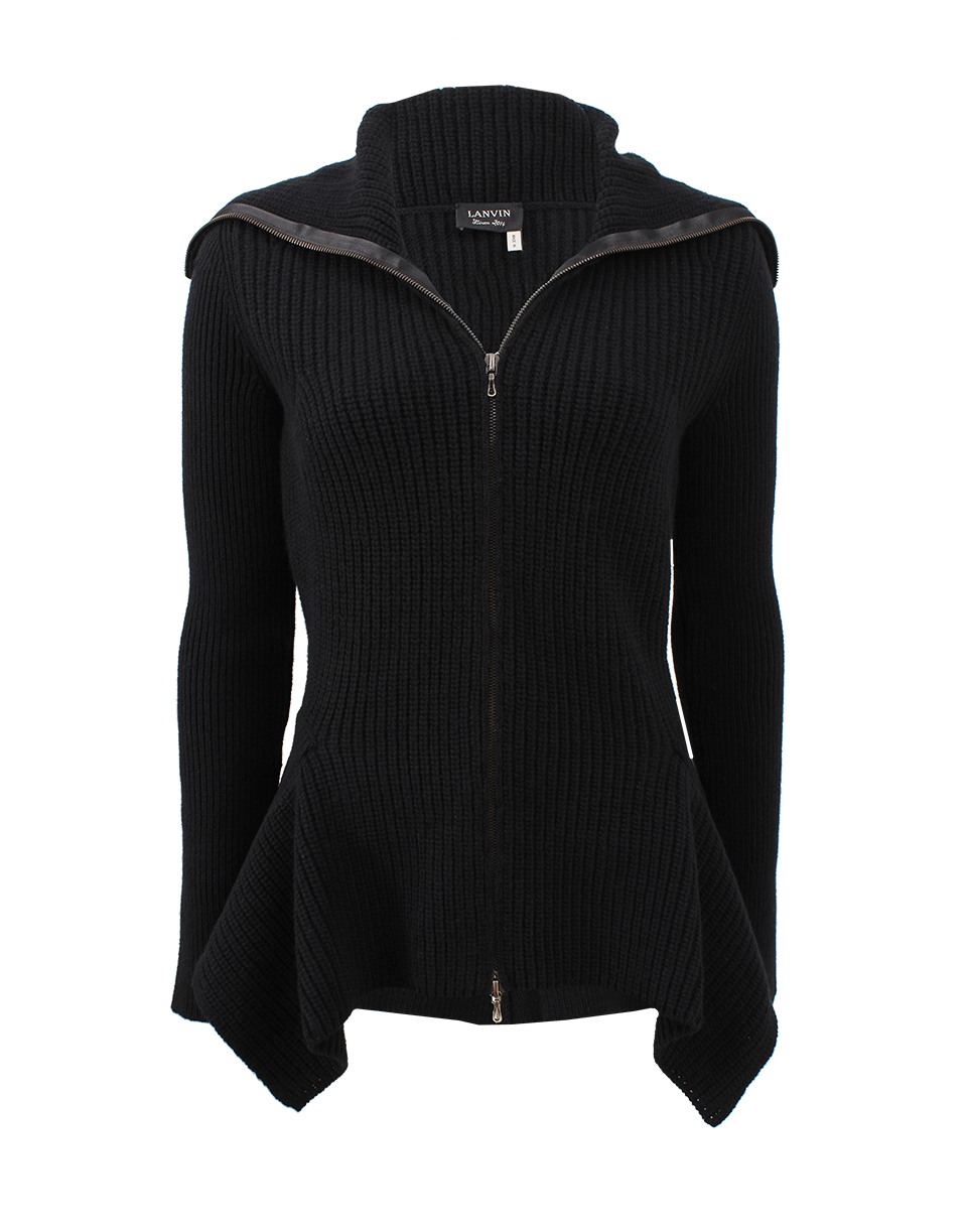 LANVIN-Peplum Zip Jacket-