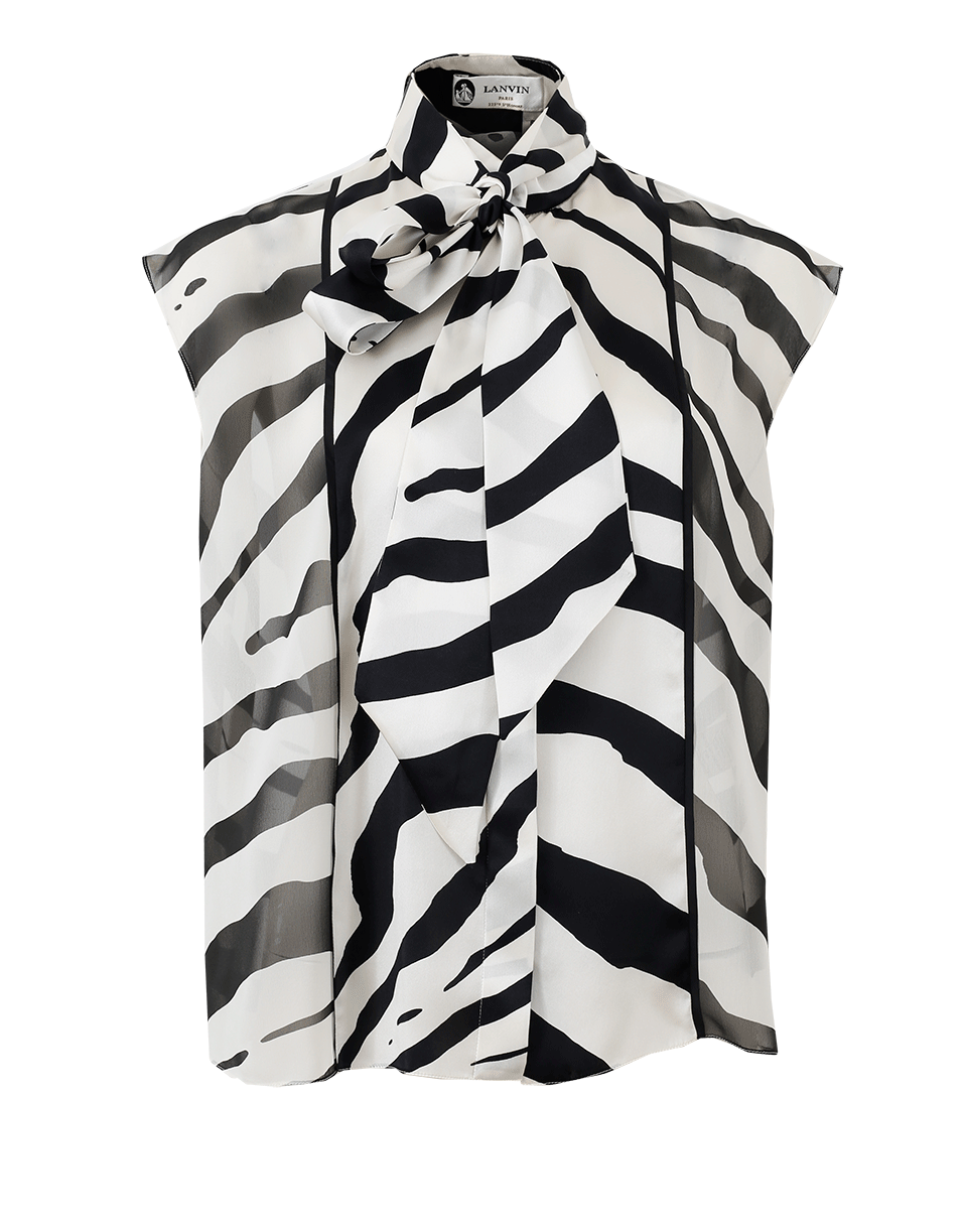 LANVIN-Zebra Print Top-