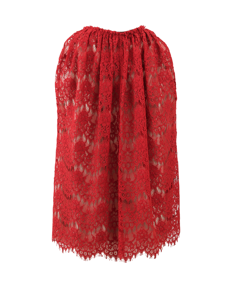 LANVIN-High Neck Lace Top-