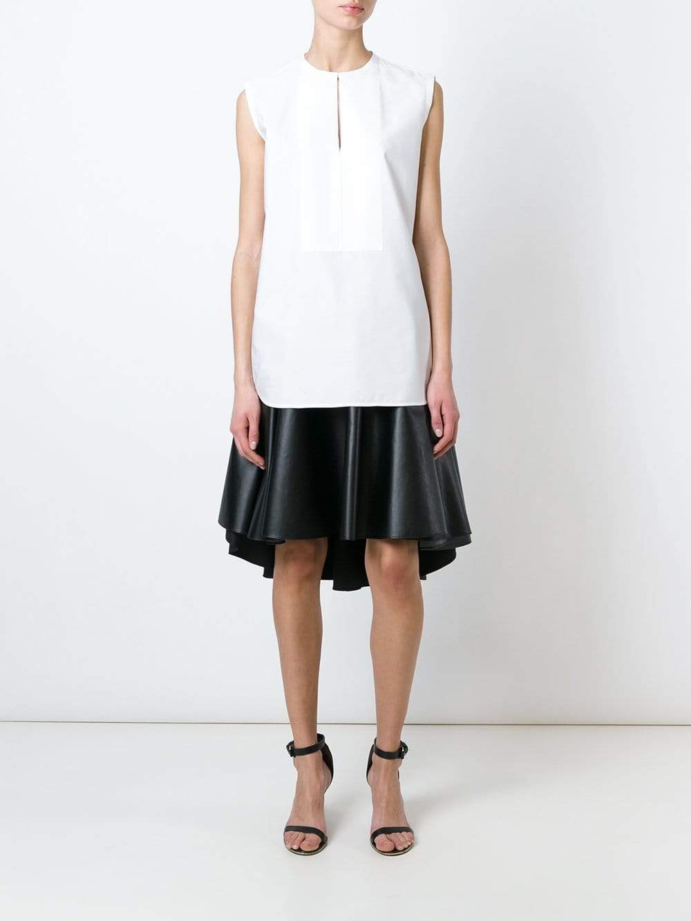 LANVIN-Grosgrain Panel Blouse-