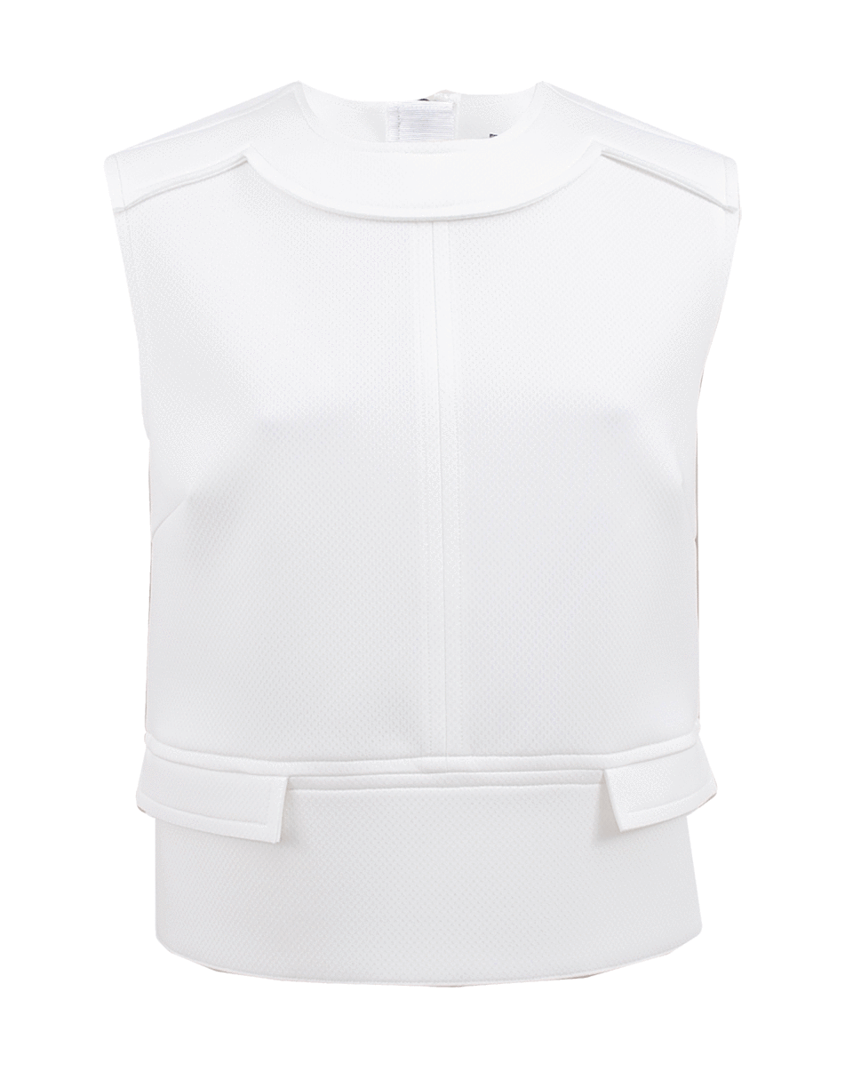 LANVIN-Back Zip Boxy Crop Top-