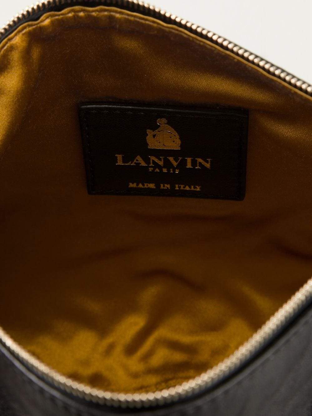 LANVIN-Private Clutch Bag-BLACK