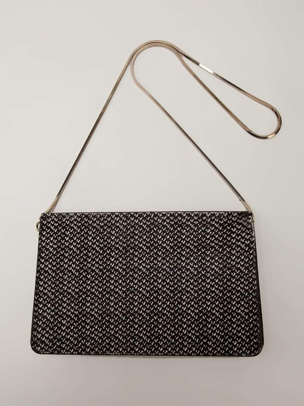 LANVIN-Rigid Clutch-BLACK