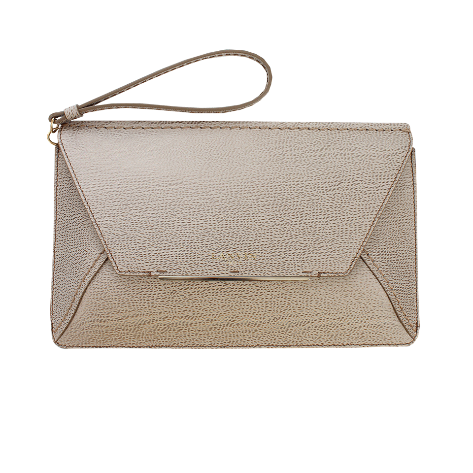 LANVIN-Rigid Clutch Bag-GOLD