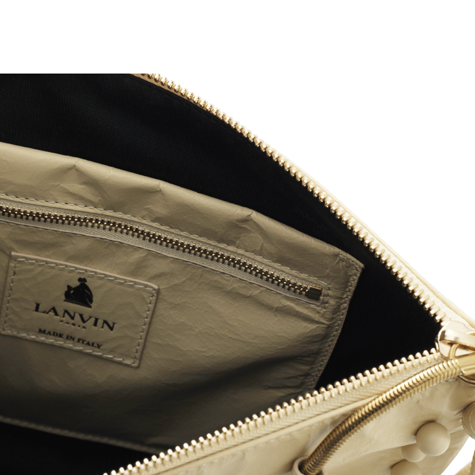 LANVIN-Sugar Zipped Pouch-PALEYLLW