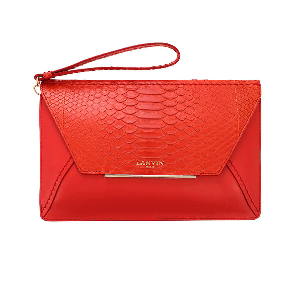 LANVIN-Rigid Clutch Bag-POPPY