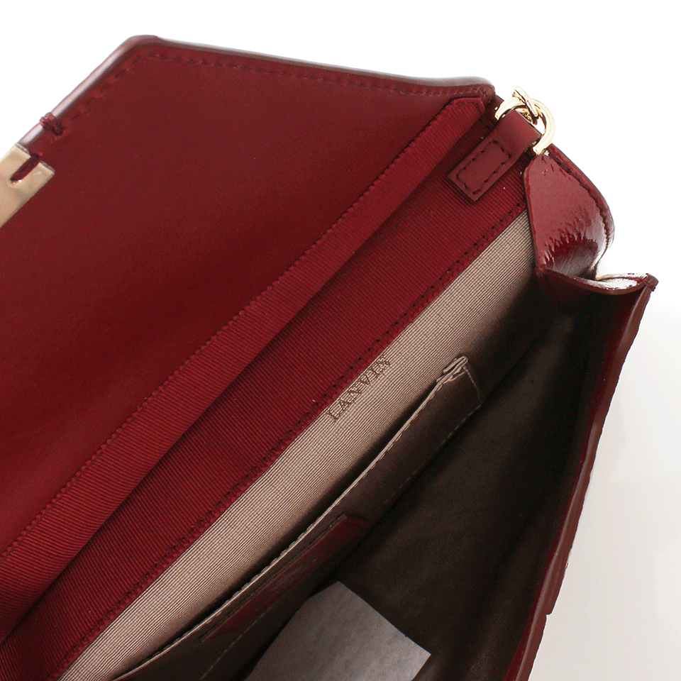 LANVIN-Rigid Clutch-RED