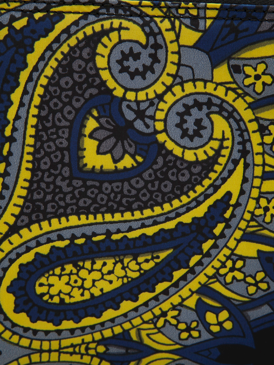 LANVIN-Small Paisley Zipped Clutch-YLLW/BLU