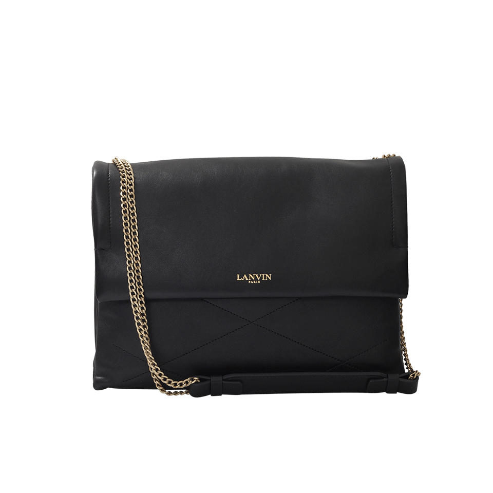 LANVIN-Medium Chain Sugar Bag-BLACK