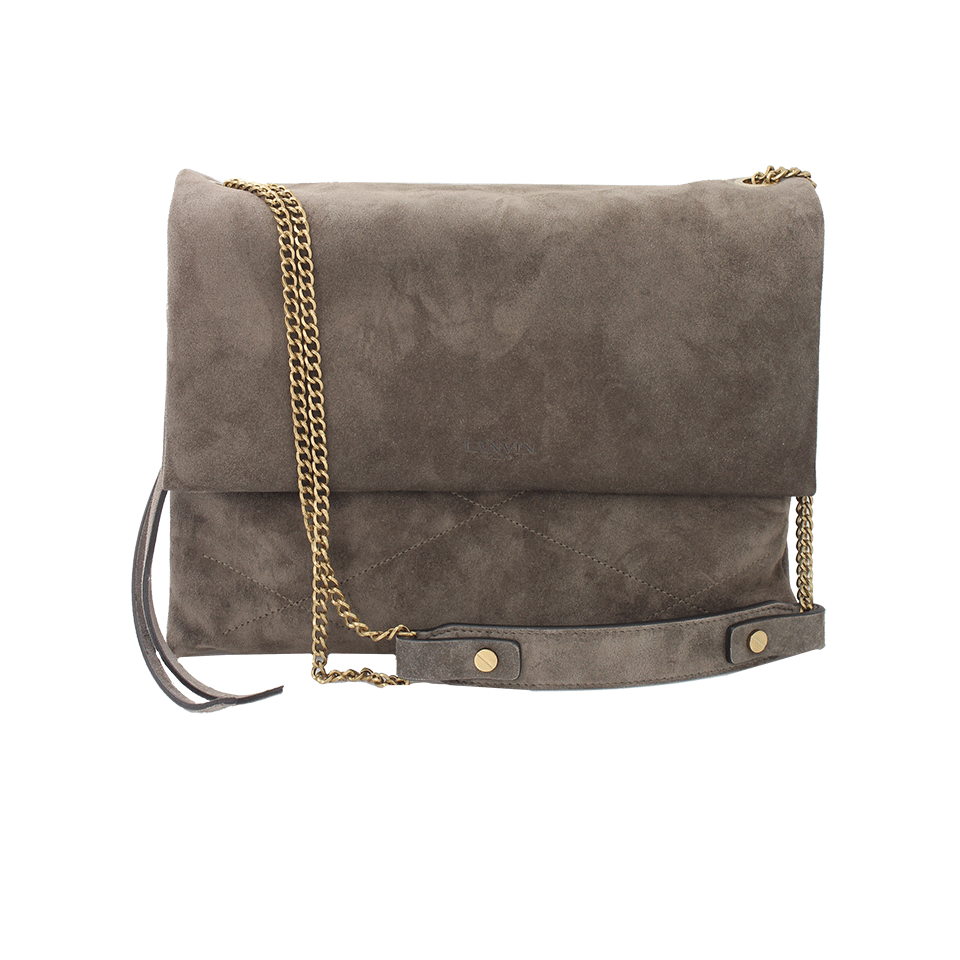 LANVIN-Sugar Medium Suede Chain Bag-