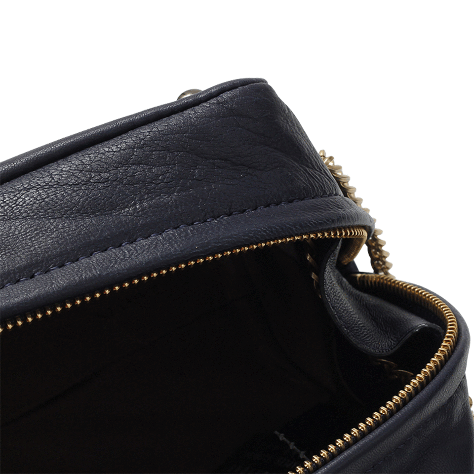 LANVIN-Sugar Mini Zip Bag-BLUE