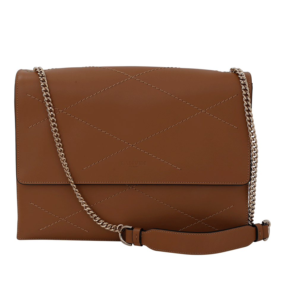 LANVIN-Medium Chain Sugar Bag-CAMEL