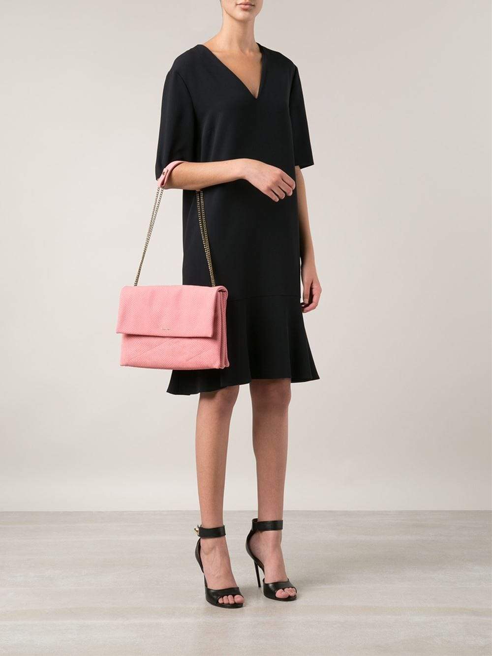 LANVIN-Medium Chain Sugar Bag-PINK