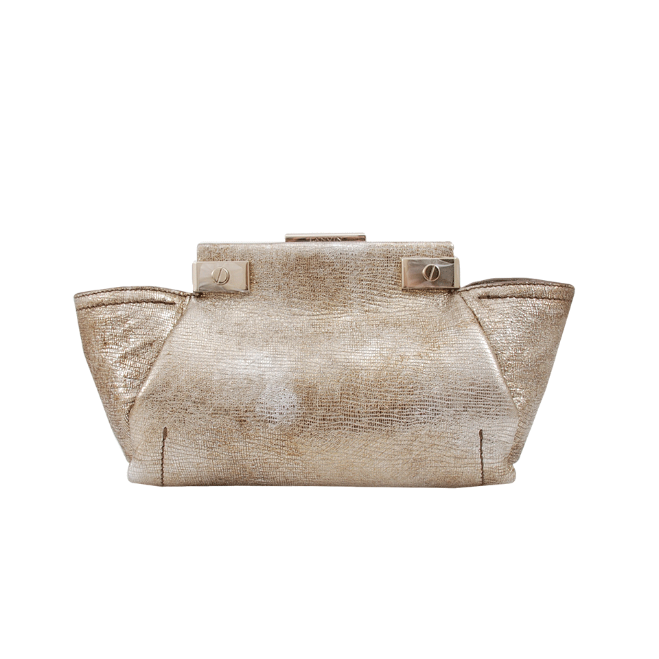 LANVIN-Mini Trilogy Handbag-PLATINUM