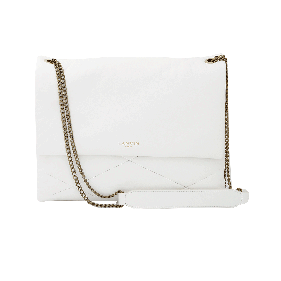 LANVIN-Sugar Medium Chain Bag-WHITE