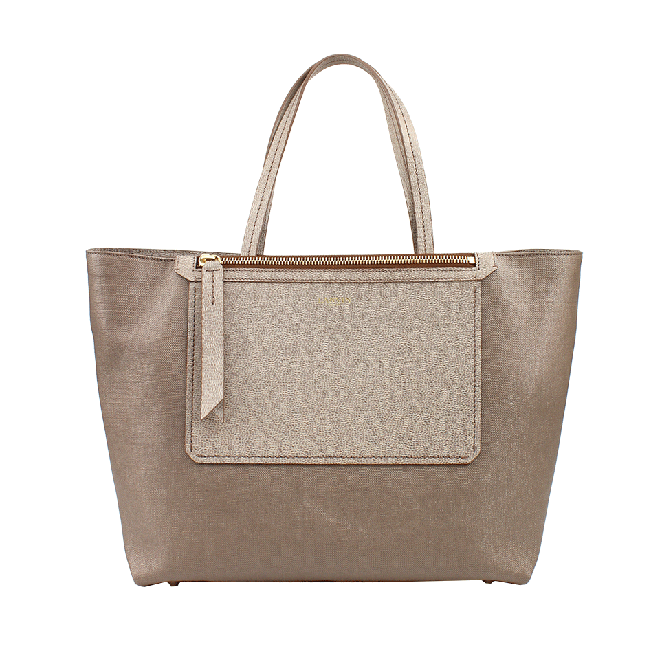 LANVIN-Gold Easy Shopper Tote Bag-GOLD