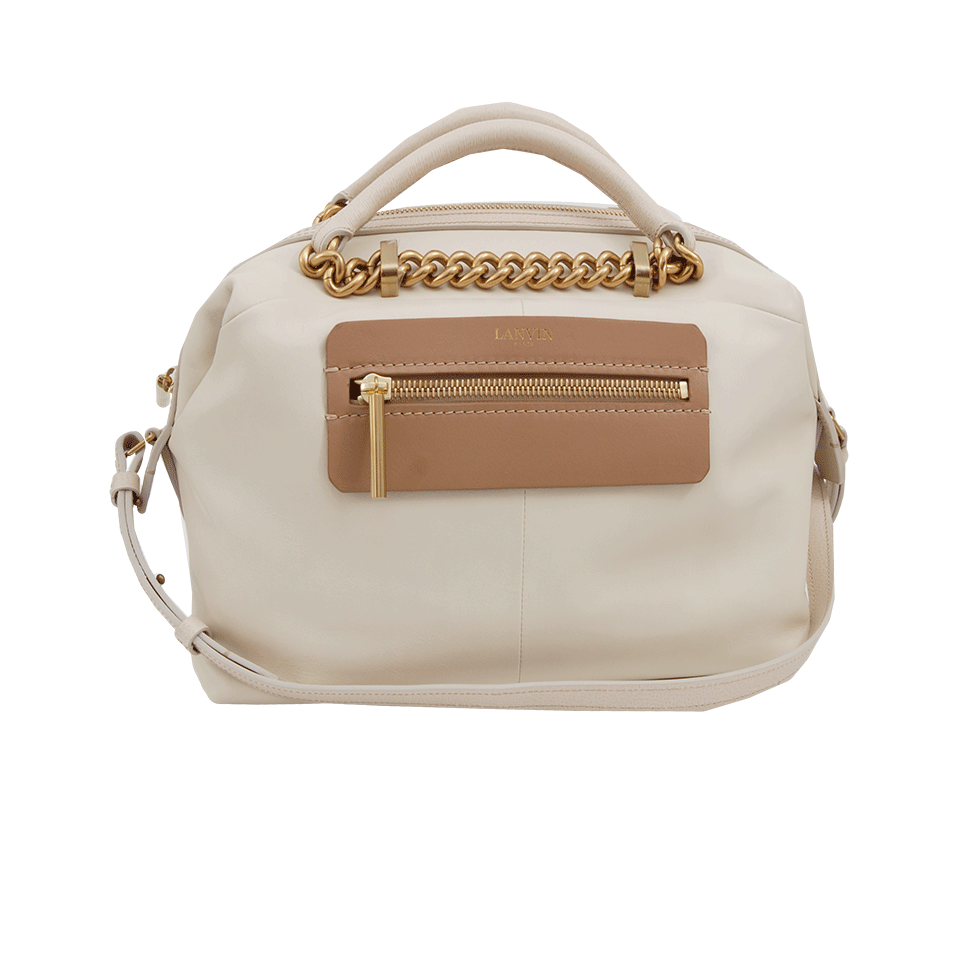 LANVIN-Bowling Bag-WHITE