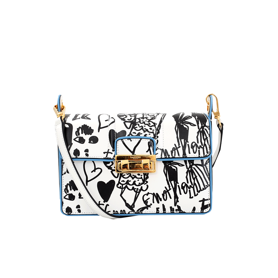 LANVIN-Jiji Purse-WHT/BLK