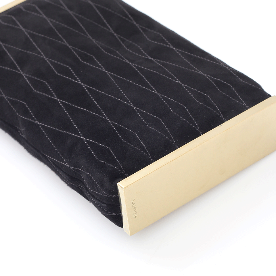 LANVIN-Evening Private Quilted Clutch-