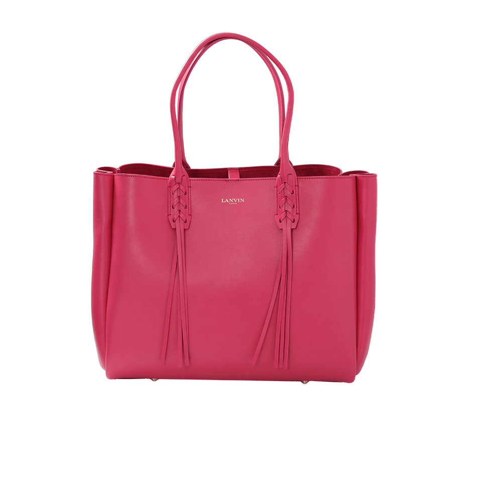 LANVIN-Small Shopper Bag-ROSE