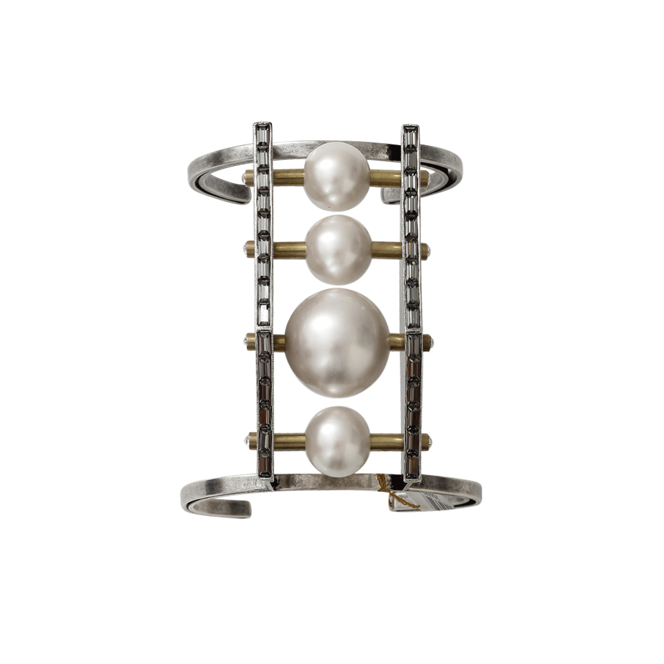 LANVIN-Azov Four Pearl Cuff-CRYSTAL
