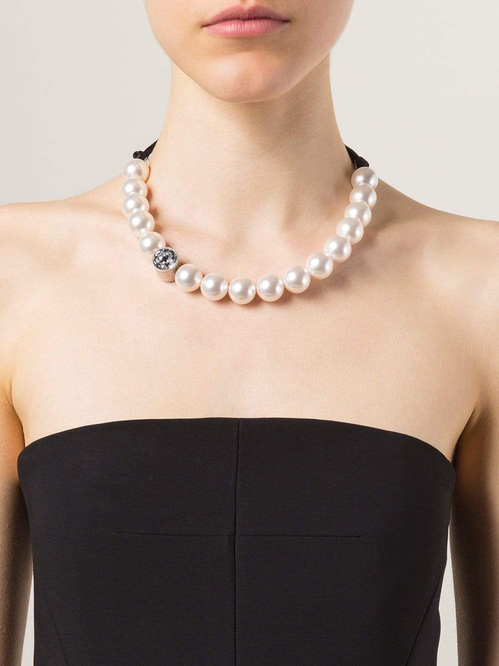 LANVIN-Azov Pearl Necklace-CRYSTAL
