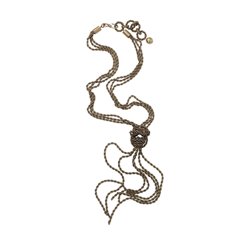 LANVIN-Angelica Knot Necklace-GOLD