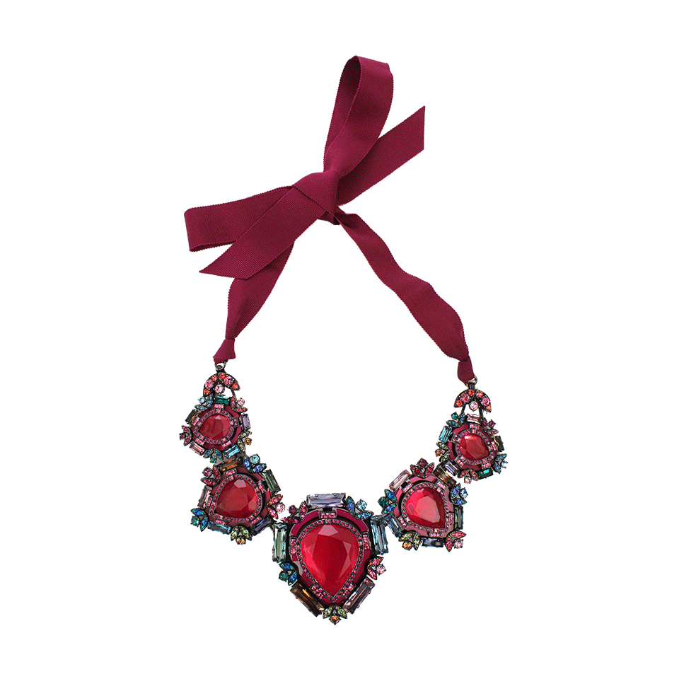 LANVIN-Santa Barbara Short Necklace-PINK