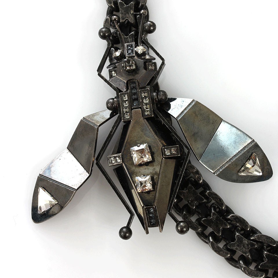 LANVIN-Necklace with Bug-SILVER