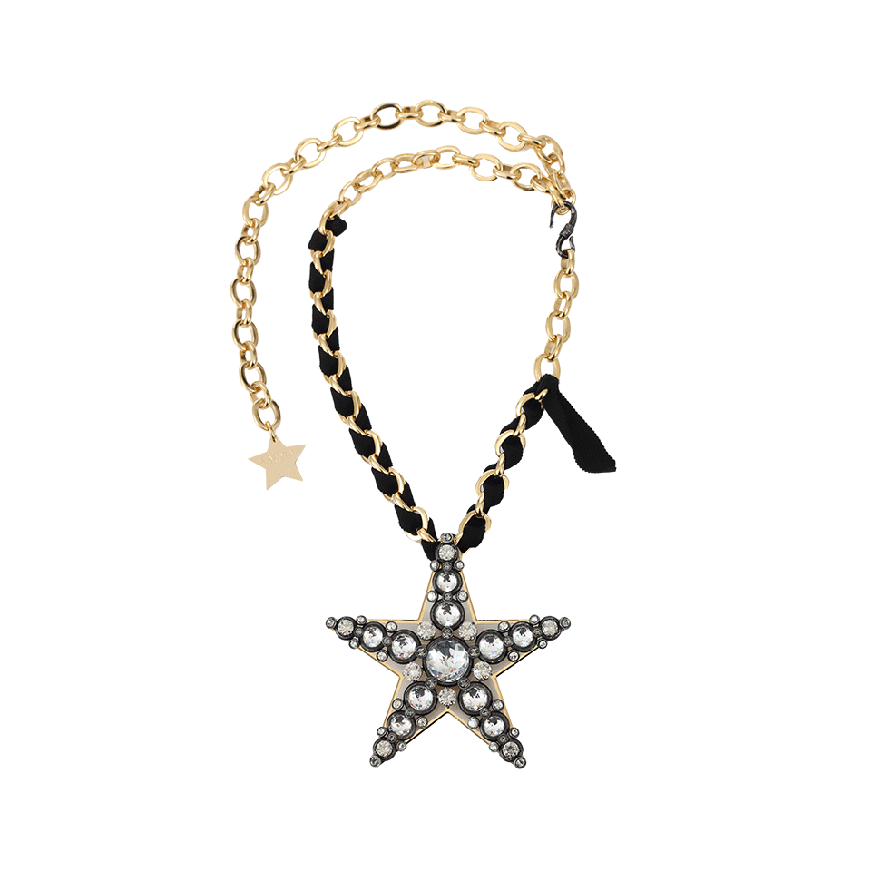 LANVIN-Single Star Pendant Necklace-CRYSTAL