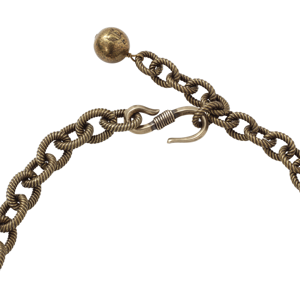 LANVIN-Gina Floral Pendant Necklace-IVORY