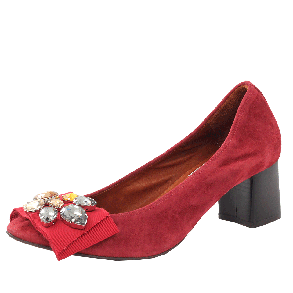 LANVIN-Ballerina Cubed Heel-