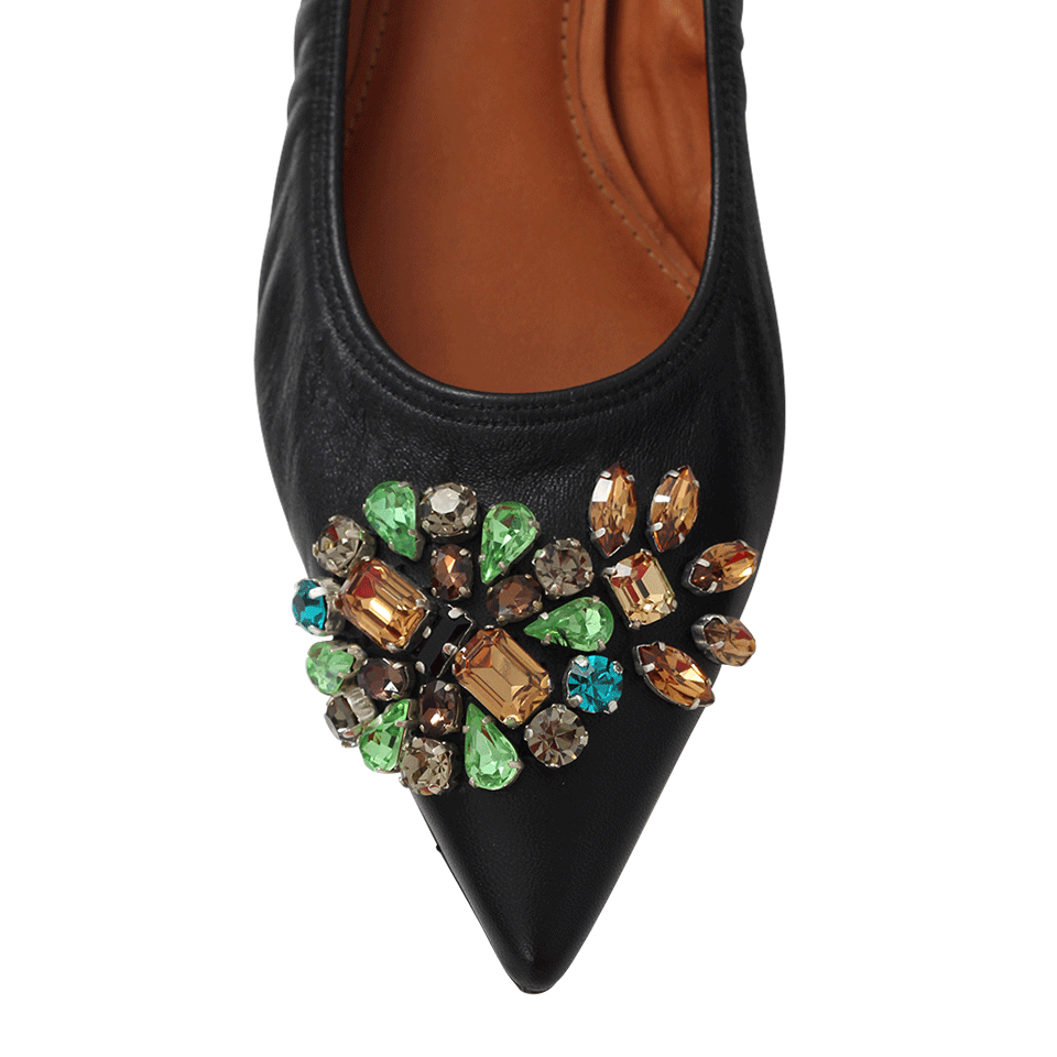 LANVIN-Jewel Toe Flat-