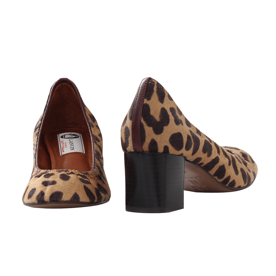 LANVIN-Cube Heel Ballerina-